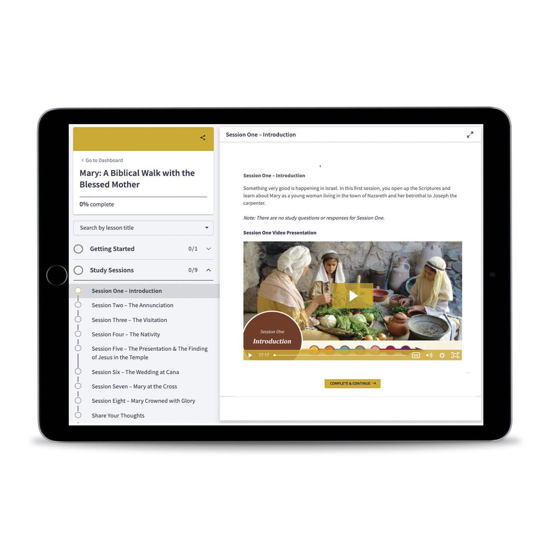 Mary: A Biblical Walk with the Blessed Mother Online Access