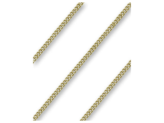 Curb Heavy Chain, 27" length with lobster claw clasp, Gold Plated