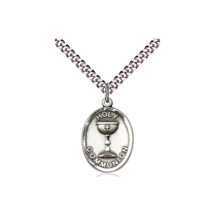 Holy Communion medal 08761, Sterling Silver