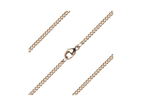 Curb Chain, 20" length with lobster claw clasp, Gold Filled
