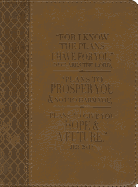 For I Know the Plans I Have for You, Jeremiah 29:11 Bible Verse Inspirational Scripture Notebook W/Ribbon