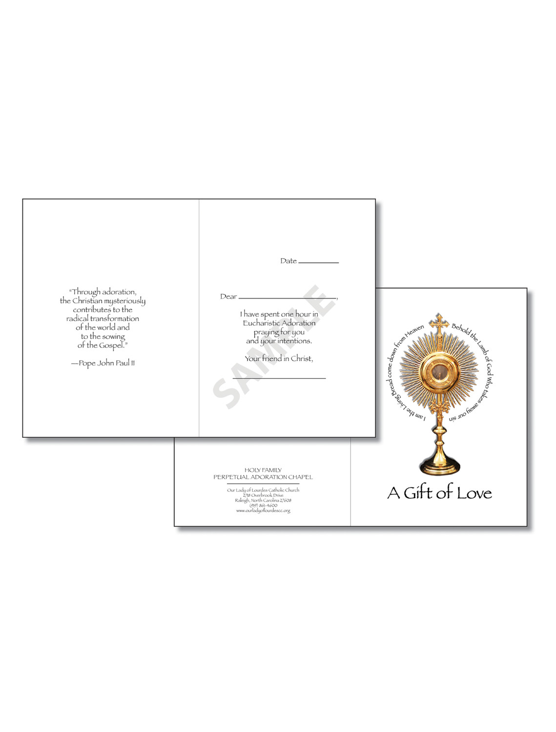Adoration Card with Envelope, 10 pack