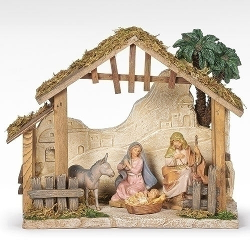 Nativity Stable Set Fontanini, 5 pcs, 5" scale