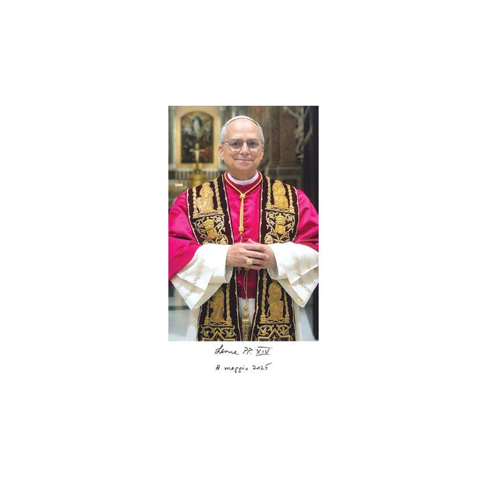 Pope Leo XIV: prayer card