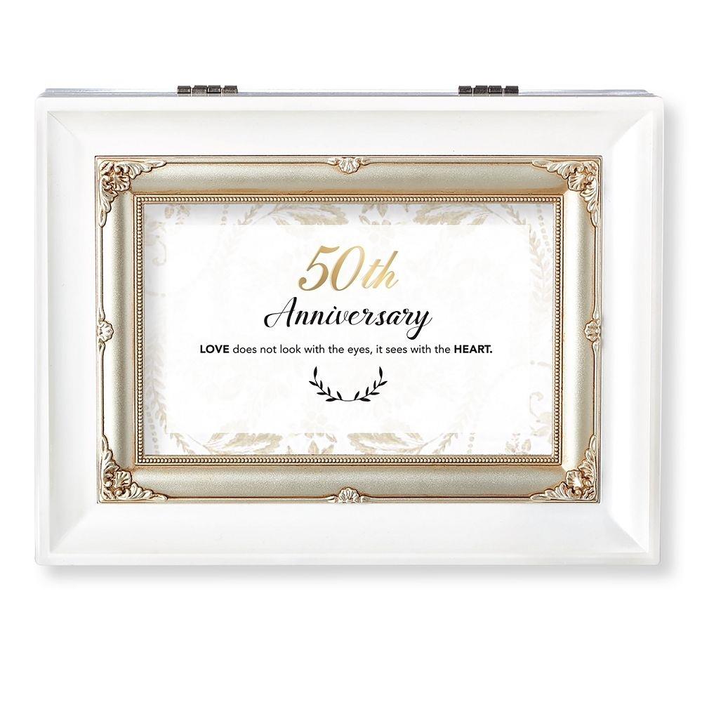 50th Anniversary Music Box, Amazing Grace, 8" long