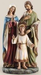 Holy Family statue, 9.75" tall