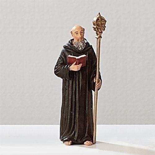 St. Benedict figurine, 4" tall