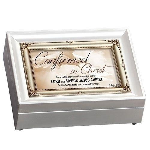 Confirmed in Christ Music Box, 8" long, Tune: Amazing Grace