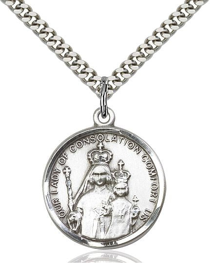 Our Lady of Consolation medal 00384, Pewter