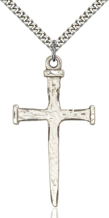 Nail Cross medal 00864, Pewter