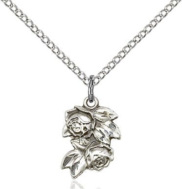 Rose medal 02044, Pewter