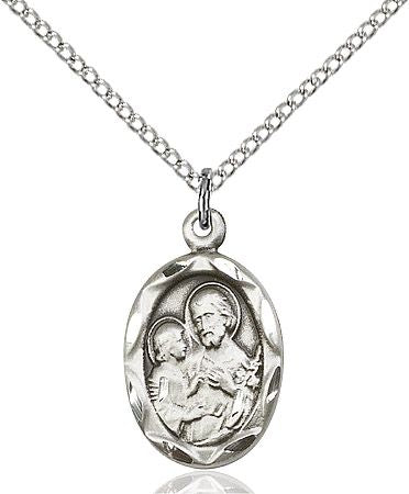 Saint Joseph medal 0612K4, Pewter