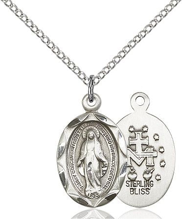 Miraculous medal 0612M4, Pewter
