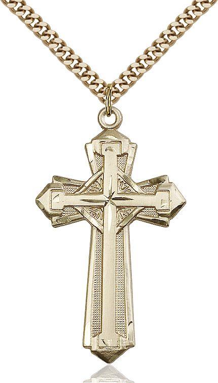 Cross medal 0650Y2, Gold Filled