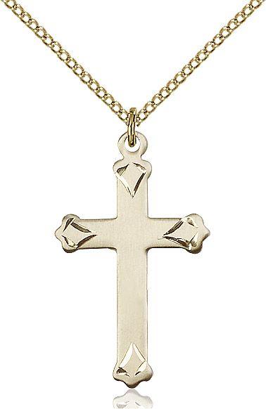 Cross medal 0651Y2, Gold Filled