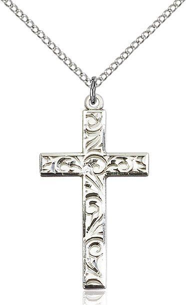 Cross medal 0652Y1, Sterling Silver