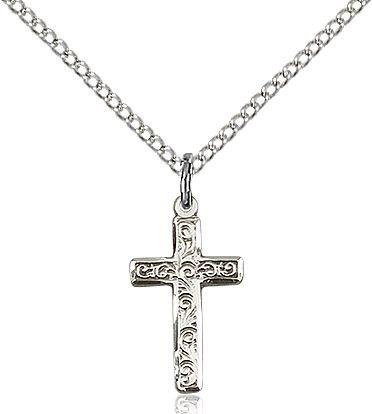 Cross medal 0672Y1, Sterling Silver