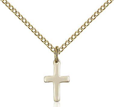 Cross medal 10062, Gold Filled