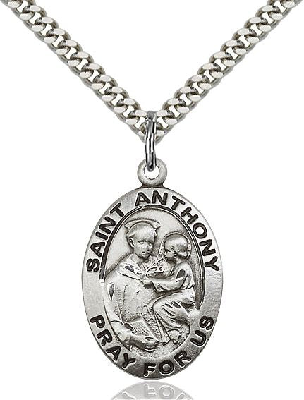 Saint Anthony of Padua medal 40214, Pewter