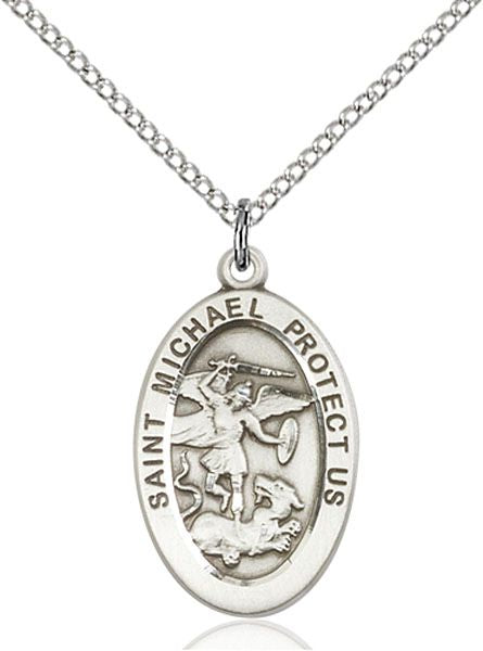 Saint Michael the Archangel medal 4123R4, Pewter