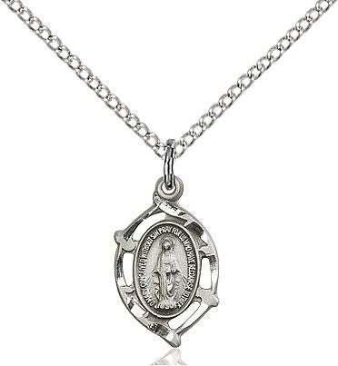 Miraculous medal 4152M4, Pewter