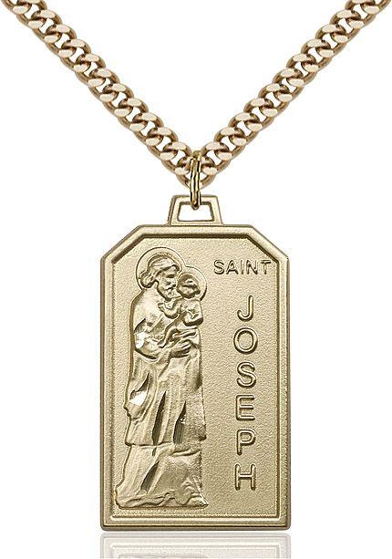 Saint Joseph medal 57222, Gold Filled
