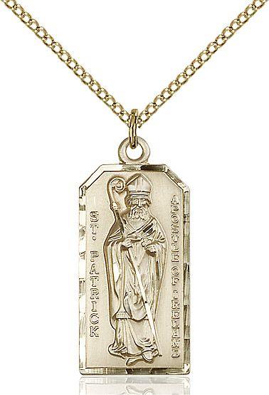 Saint Patrick medal 59142, Gold Filled