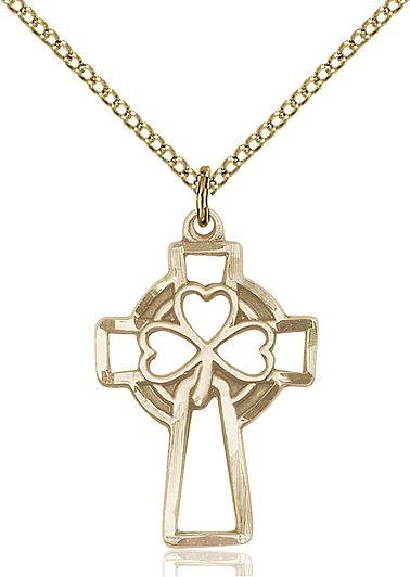 Shamrock Cross medal 59992, Gold Filled