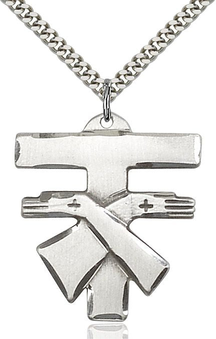 Franciscan Cross medal 60734, Pewter