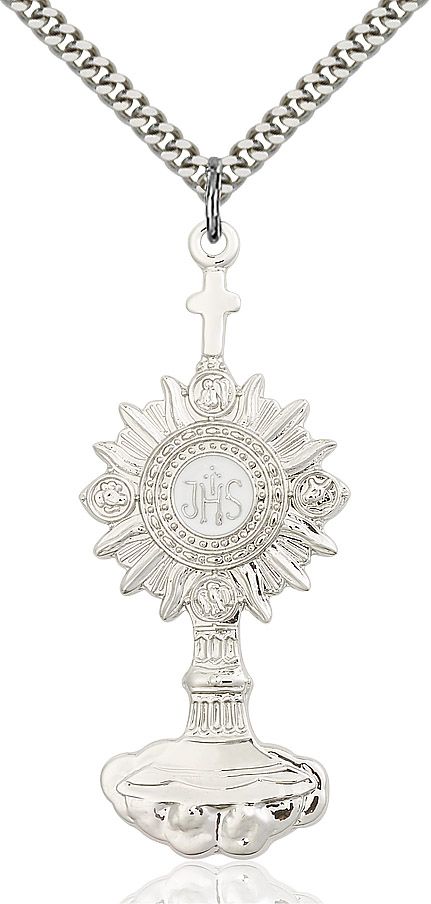 Monstrance medal 60994, Pewter