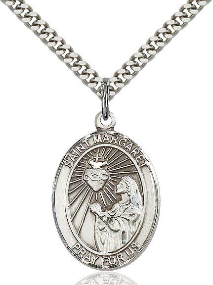 Saint Margaret Mary Alacoque medal S0724, Pewter