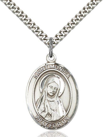 Saint Monica medal S0794, Pewter