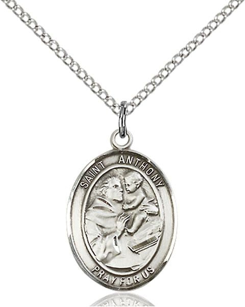Saint Anthony of Padua medal S0044, Pewter