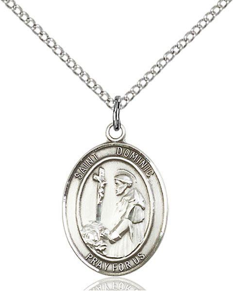 Saint Dominic de Guzman medal S0304, Pewter