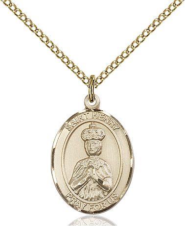 Saint Henry II medal S0462, Gold Filled
