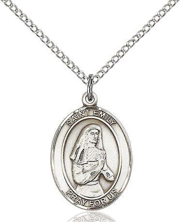 Saint Emily de Vialar medal S0474, Pewter