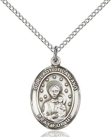 Our Lady of La Vang medal S1151, Sterling Silver