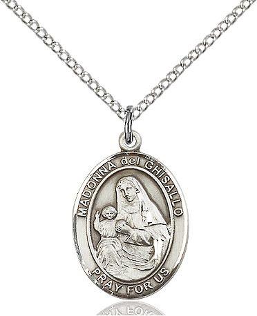 Saint Madonna del Ghisallo medal S2031, Sterling Silver