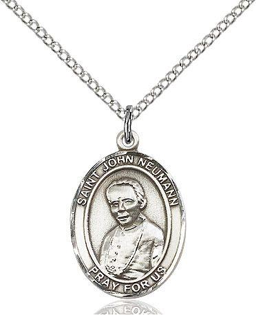 Saint John Neumann medal S2044, Pewter