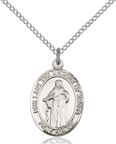 Our Lady Untier of Knots medal S3834, Pewter