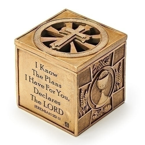 Sacrament Keepsake Box, 3.75" tall