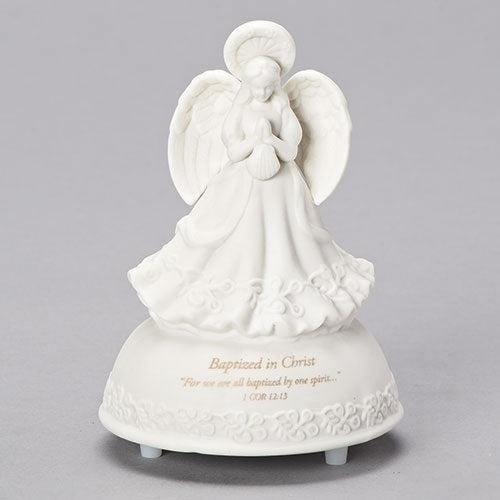Baptized in Christ Angel Musical, 5" tall