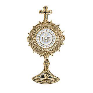 Monstrance Gold Plated Pin