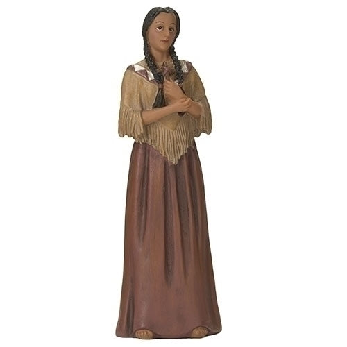 St. Kateri Tekakwitha figurine, 3.75" tall