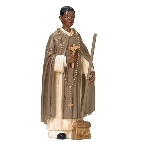 St. Martin de Porres figurine, 4" tall