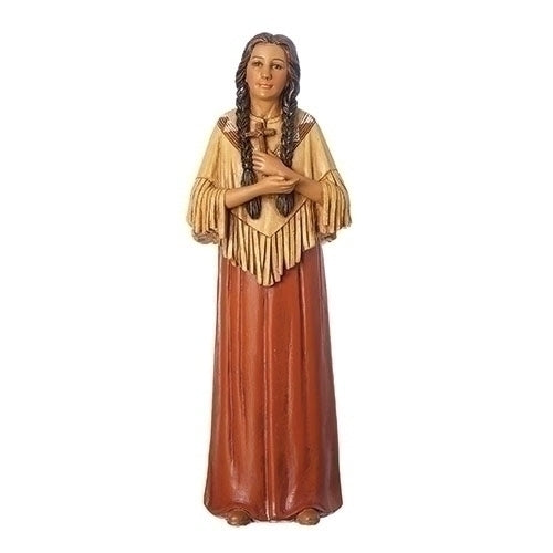 St. Kateri Takawitha statue, 6" tall
