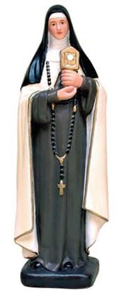 St. Clare of Assisi statue, 8" tall
