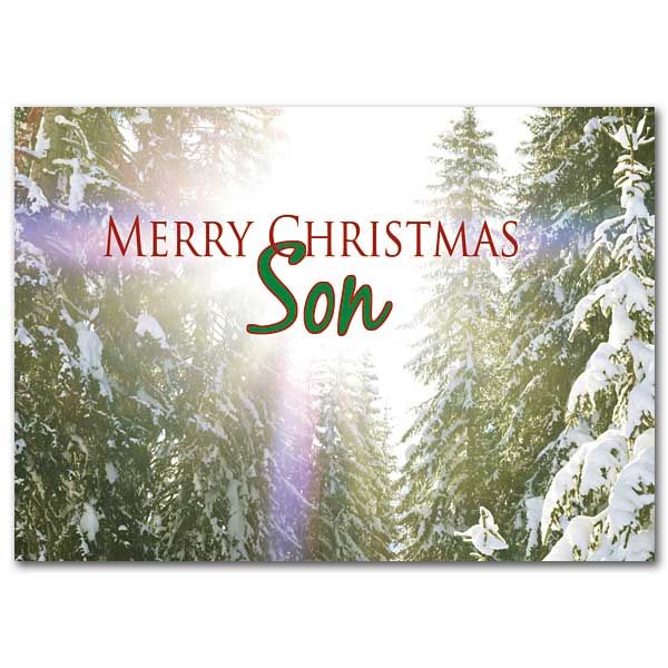 Merry Christmas Son: Christmas card
