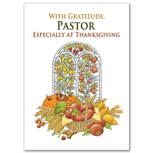 Gratitude Pastor Thanks Card