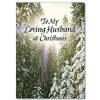 To My Loving Husband at Christmas: Christmas card